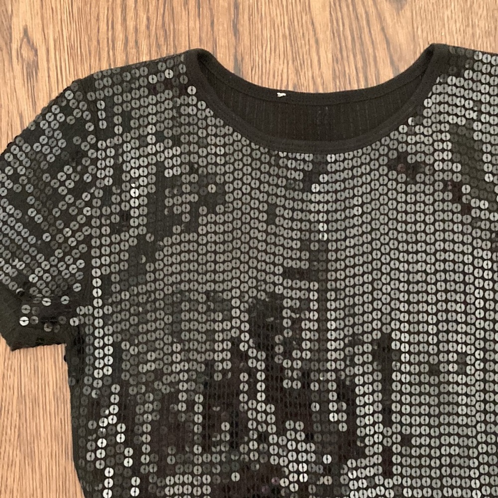 Black Sequence Top - image 2